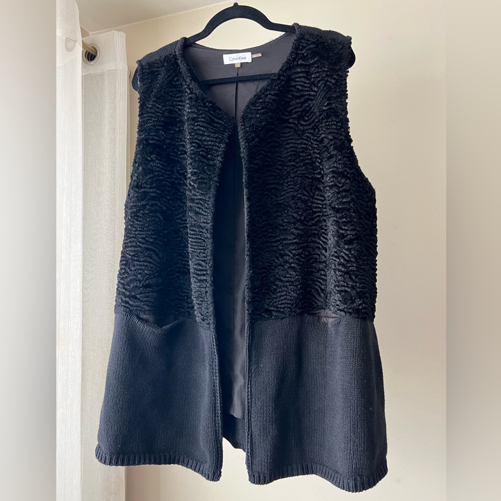 Calvin Klein black sweater vest